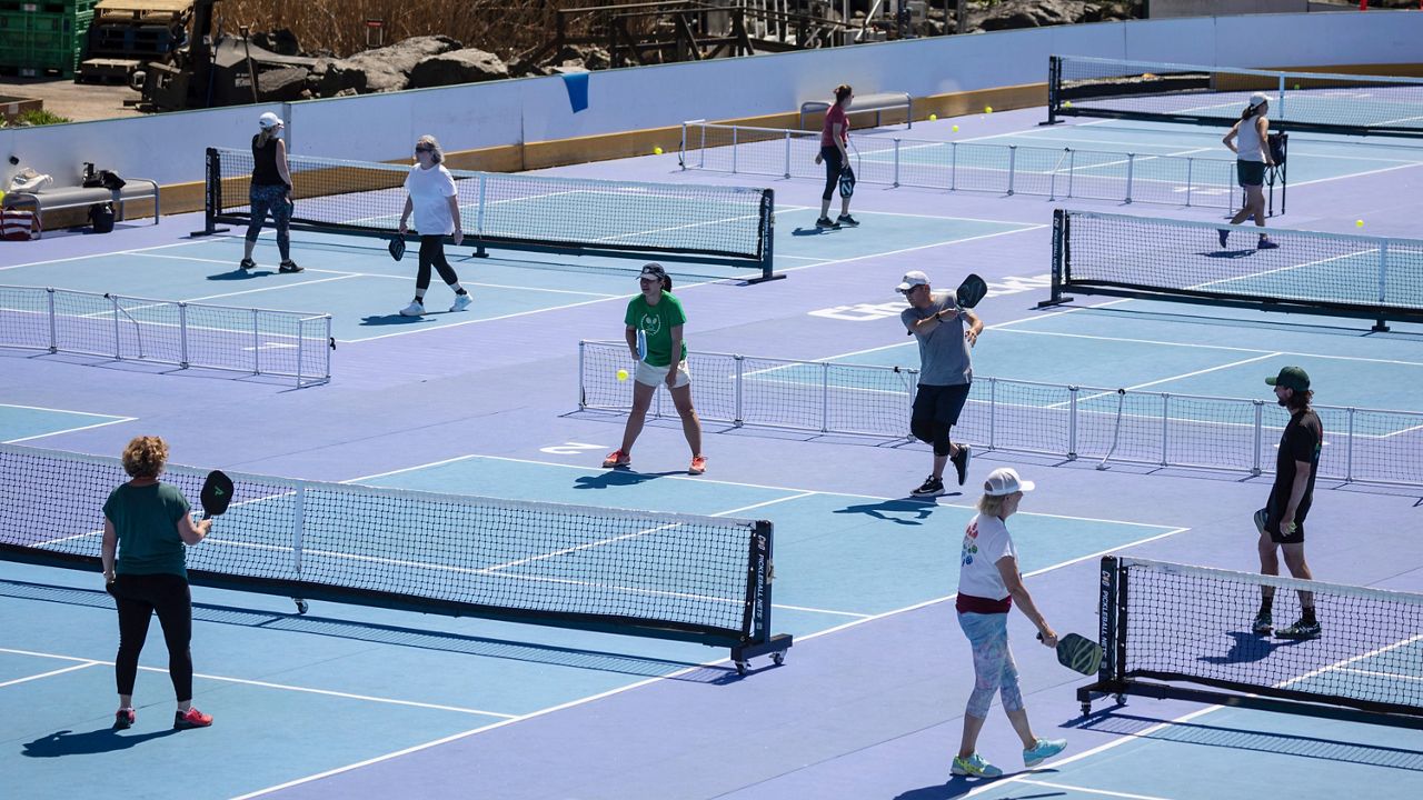 A day of pickleball in Central Park with @spanx ❤️ #spanx