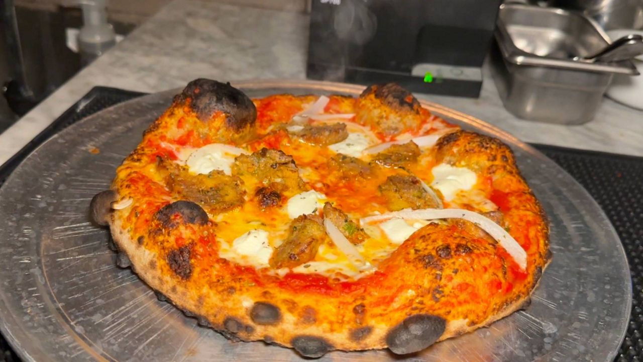 Artisan, wood oven pizza nestled in DTLA shopping center