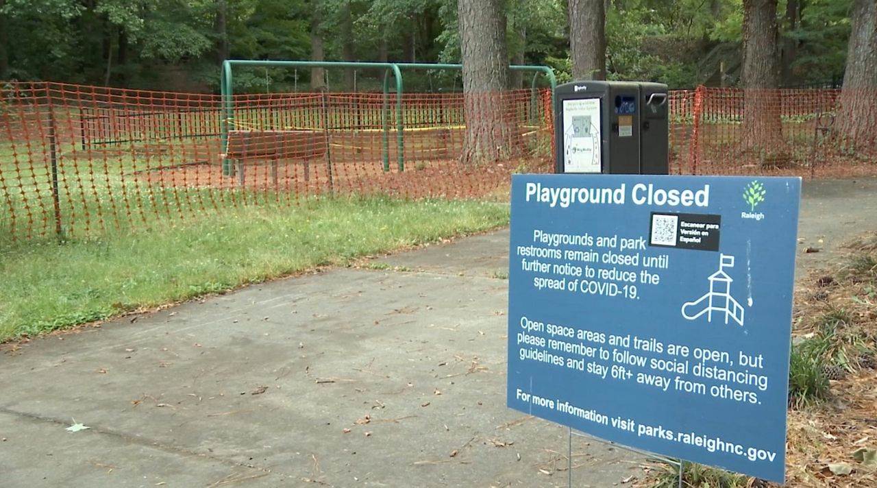 playground closed sign