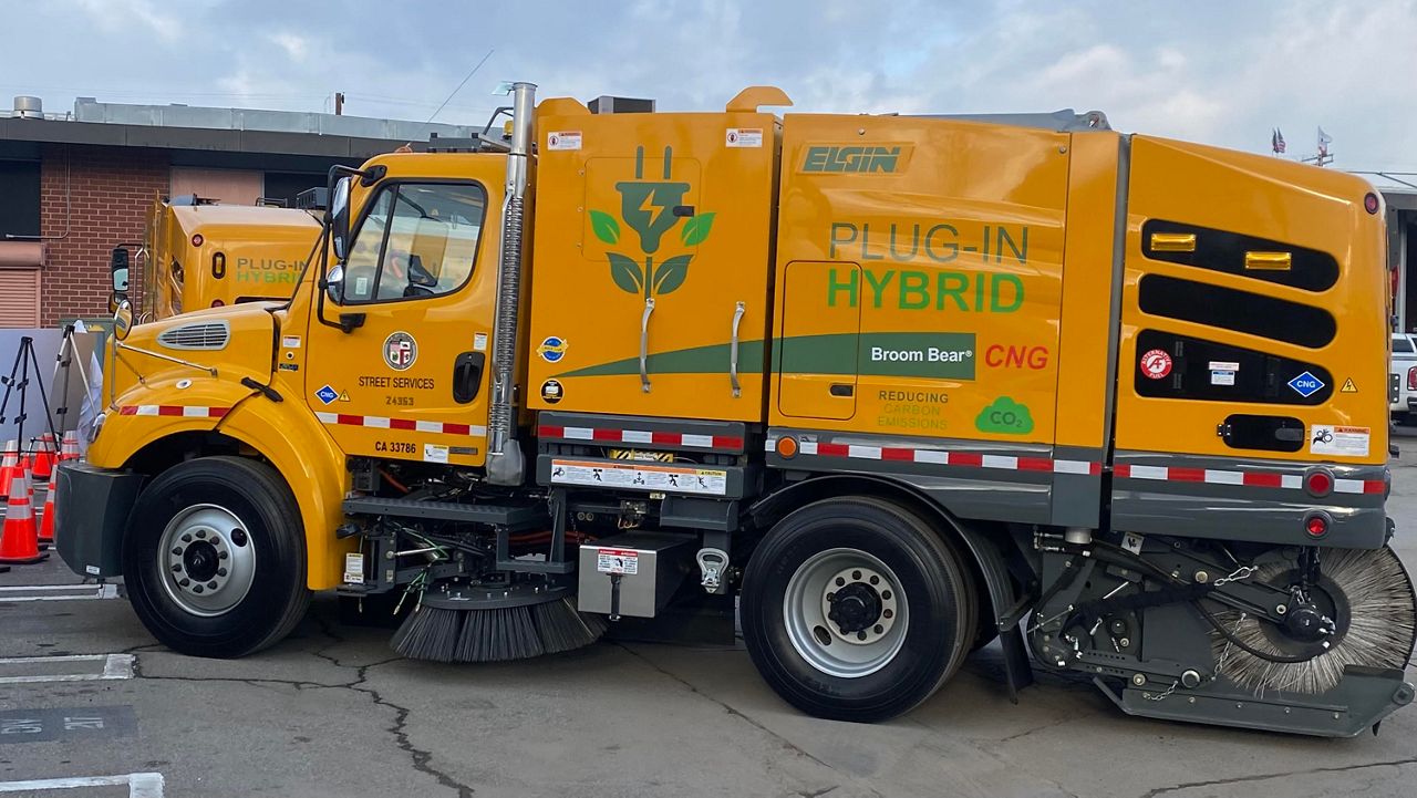 LA Street Services North Hollywood hybrid electric street sweeper malcolm angus
