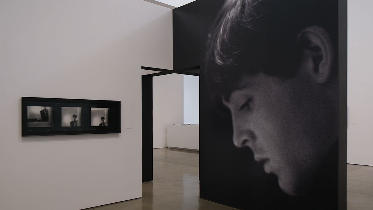 A view of the Paul McCartney exhibition at Gagosian Beverly Hills. (Spectrum News/ Kristopher Gee)