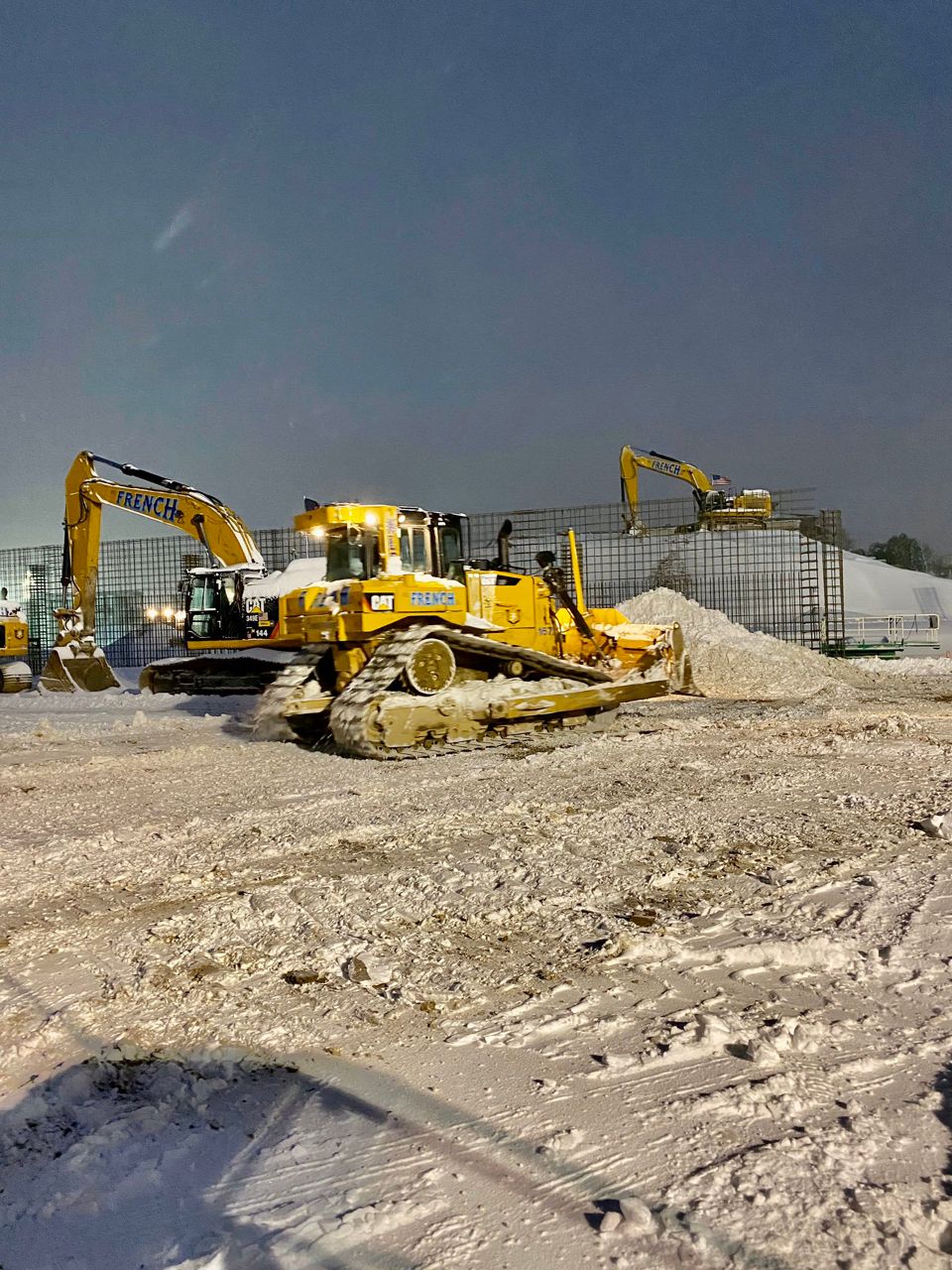 polarparkconstructioninthesnow