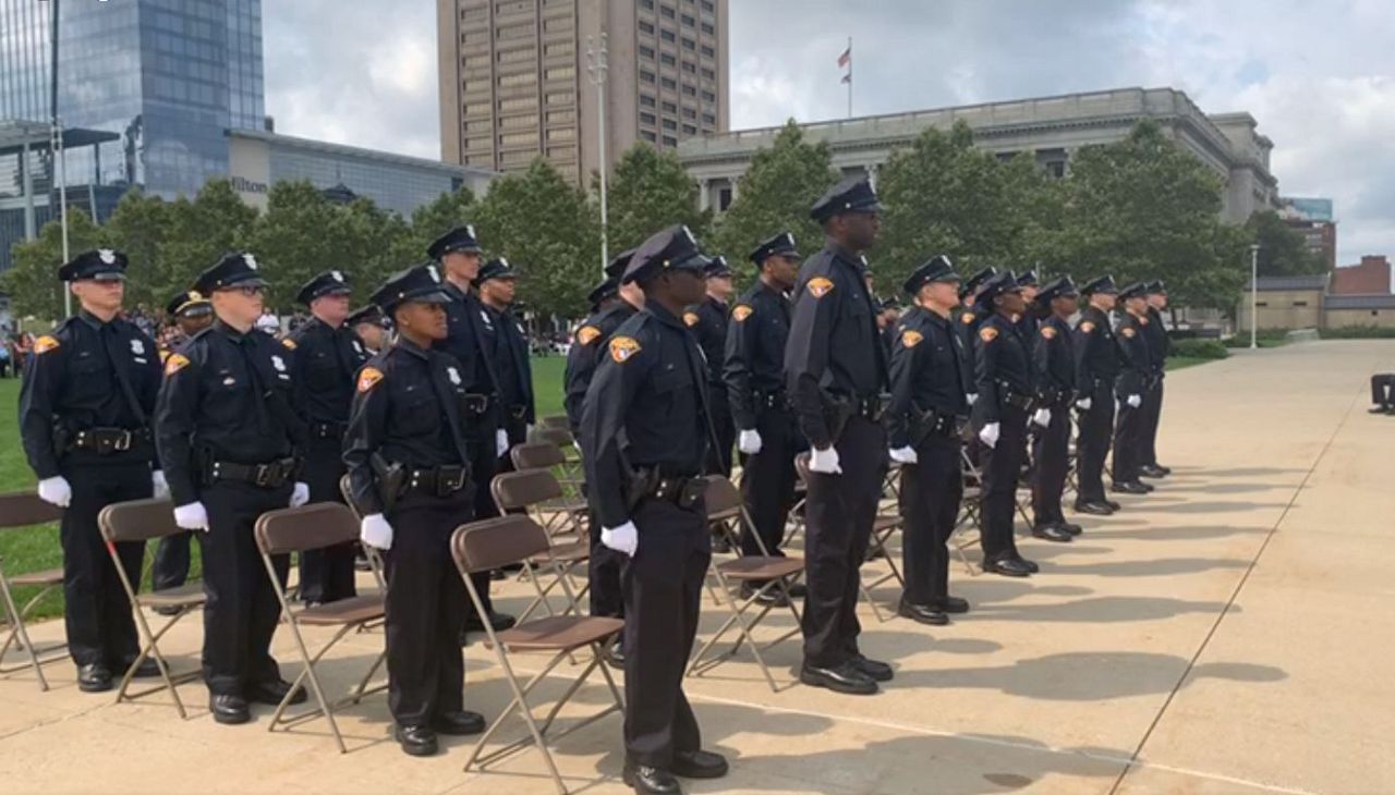 Cleveland police class graduates amid staffing shortage