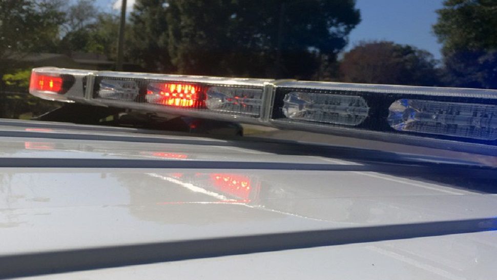 An image of a police car with its siren lights on. (Spectrum News 1/FILE)