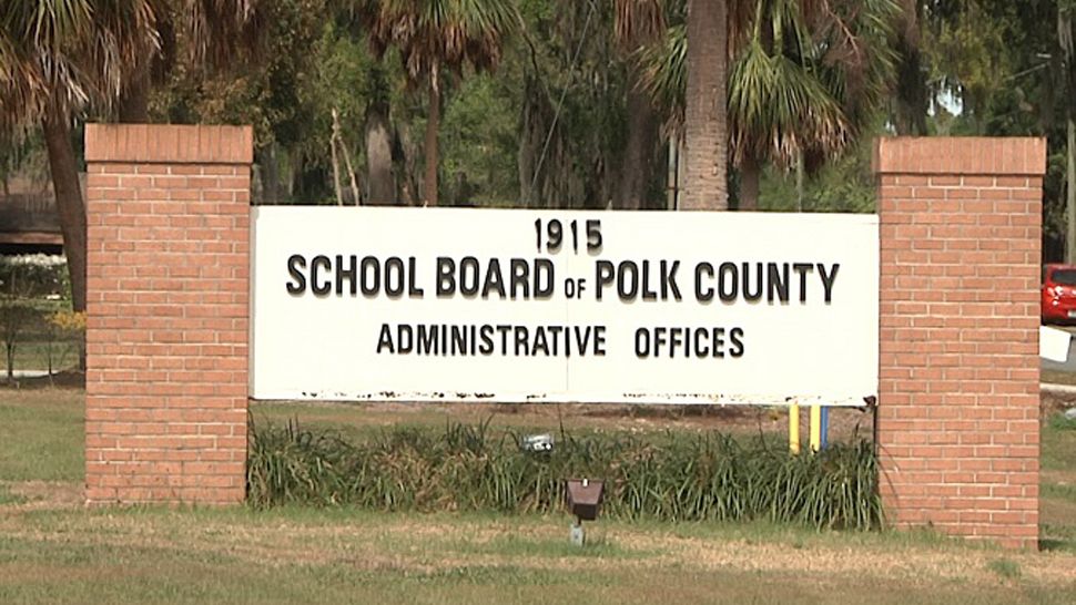 Sign outside School Board of Polk Offices (file)