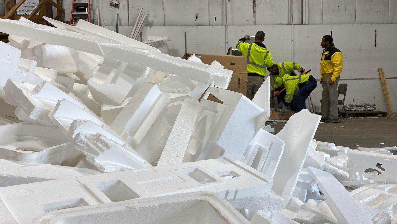 Dispose of Styrofoam™ Blocks Right