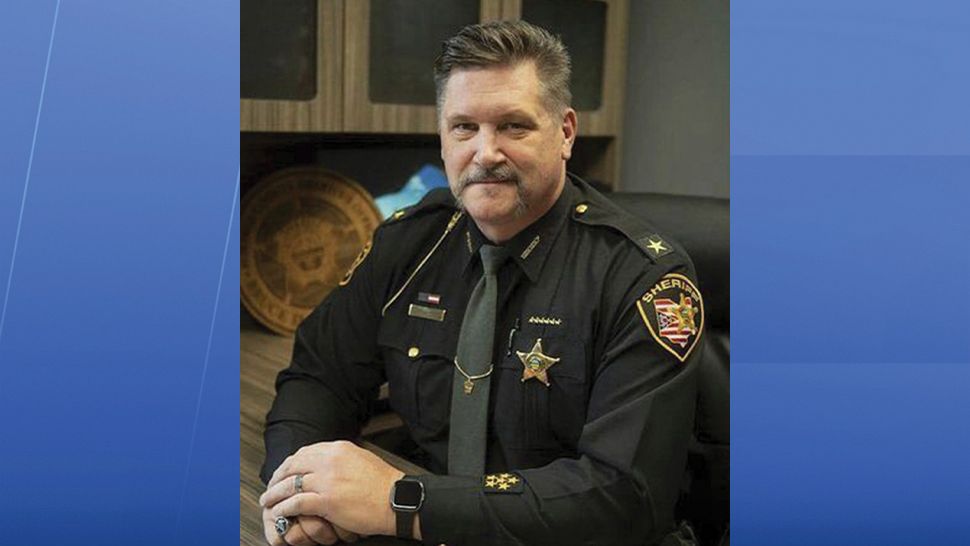 In this undated photo released by the Portage County Sheriff's Office, Sheriff Bruce D. Zuchowski poses. Zuchowski, is under fire for a social media post in which he said people with Kamala Harris yard signs should have their addresses recorded so that immigrants can be sent to live with them if Harris wins. (Portage County Sheriff's Office via AP)