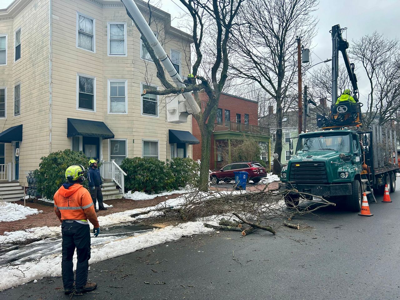 Crews repair damage from this week's storm. (City of Portland)