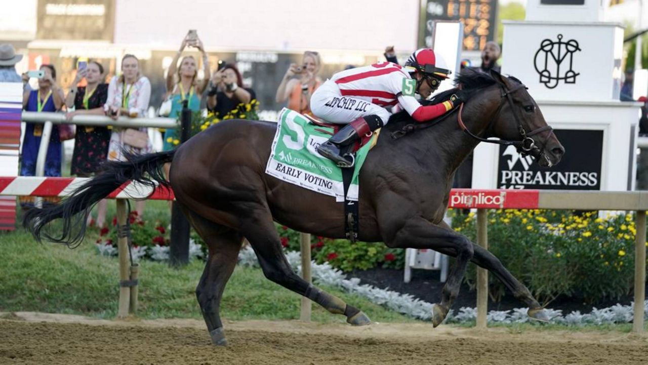 early voting wins the preakness