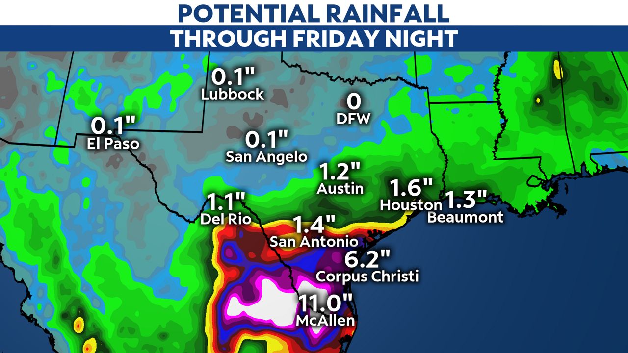 Another Half Foot Of Rain Possible Across South Texas