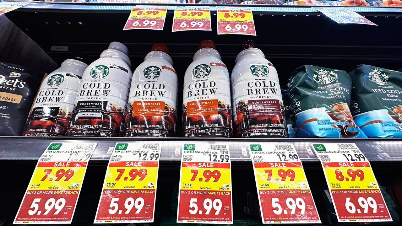 Prices are displayed at a grocery store in Chicago on Sept. 19, 2024. (AP Photo/Nam Y. Huh, File)