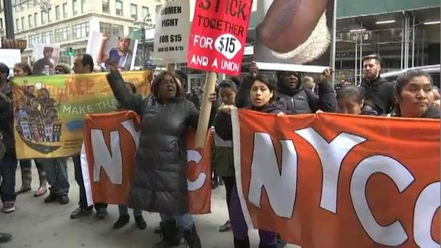 Fast Food Workers Protest Unsafe Work Conditions