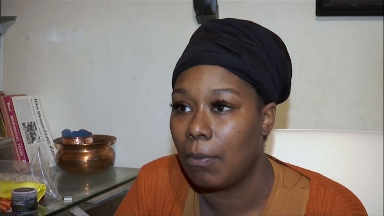 Brigette Brantley protests Brooklyn