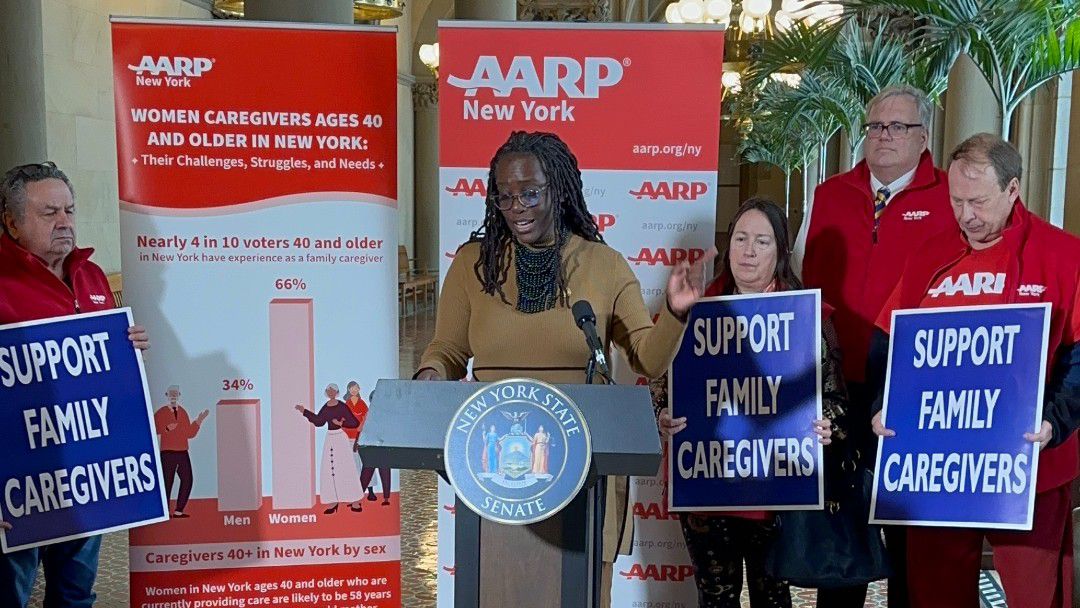 Cordell Cleare, chair of the Senate Aging Committee, is seen in Albany. (Phot provided by AARP New York)