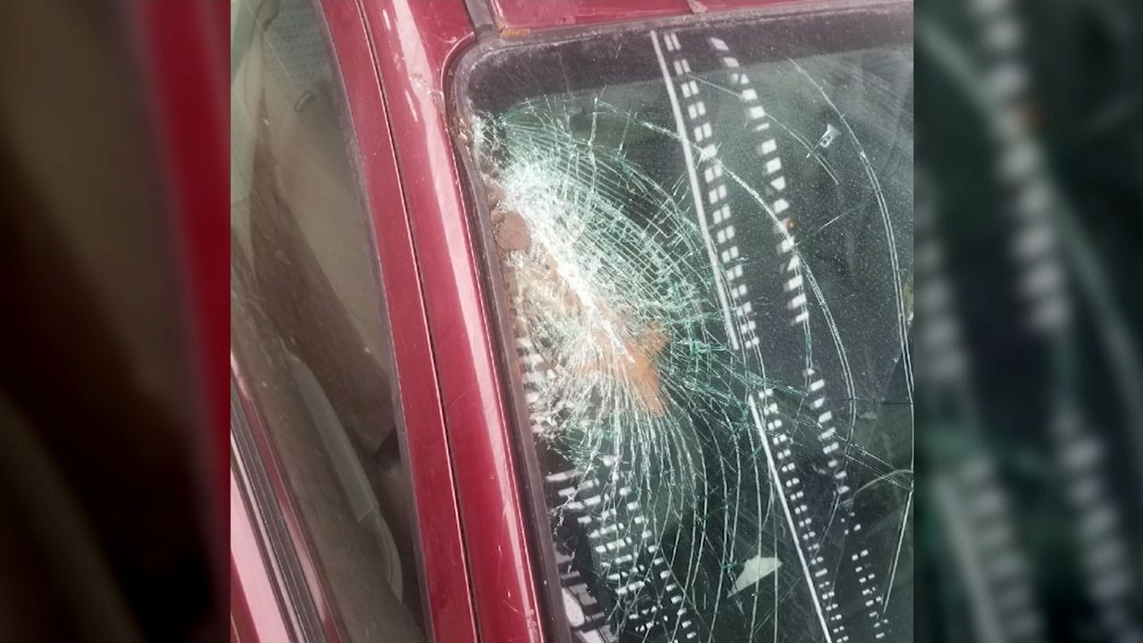 Second Time in Two Weeks: Car Takes a Hit From Falling Subway Debris