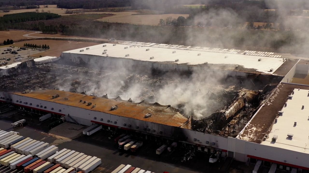 QVC will not rebuild a North Carolina distribution center destroyed in December blaze that also killed a worker.