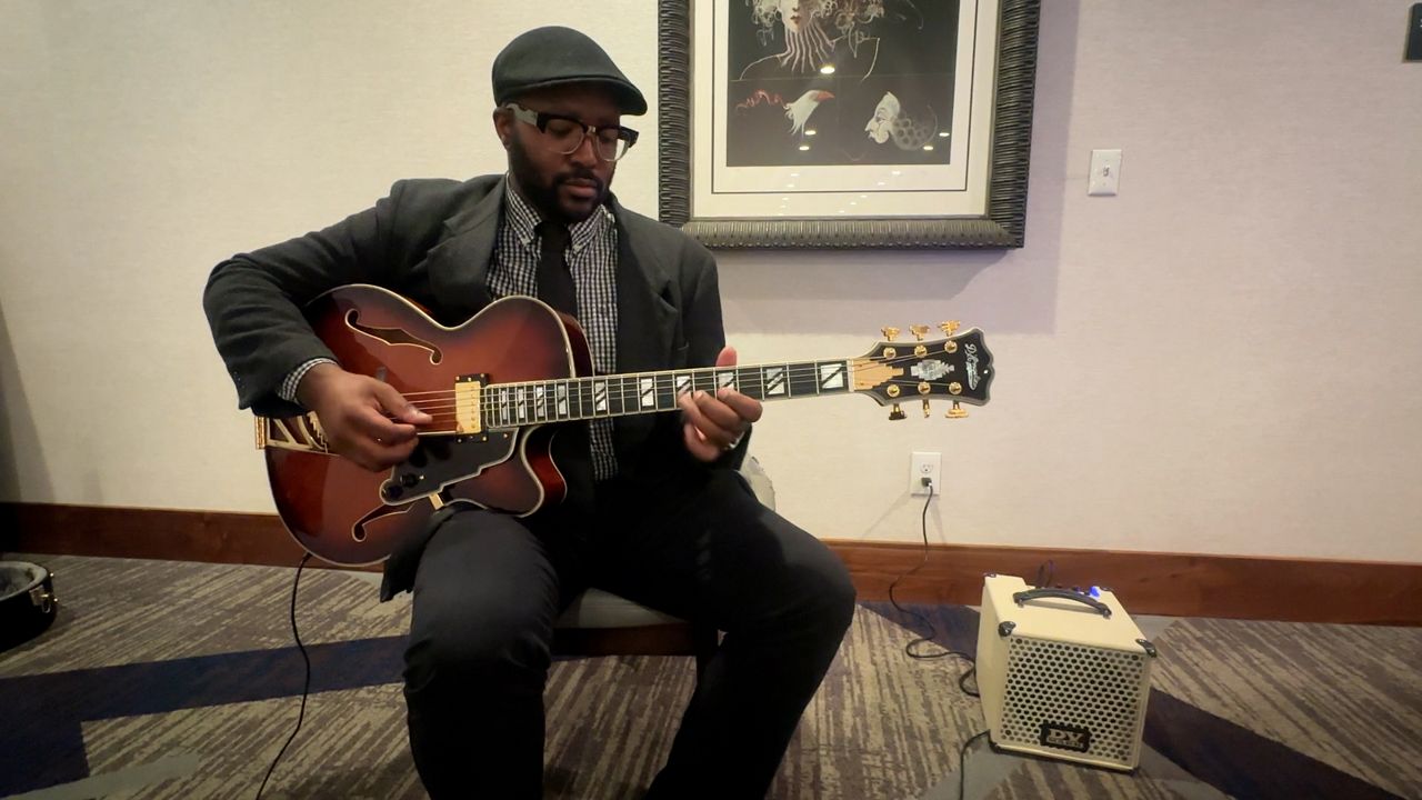 Ryan Johnson jamming at Hyatt Regency Rochester