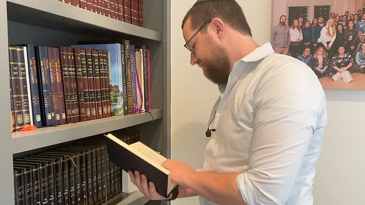 Rabbi prepares for Passover celebration.