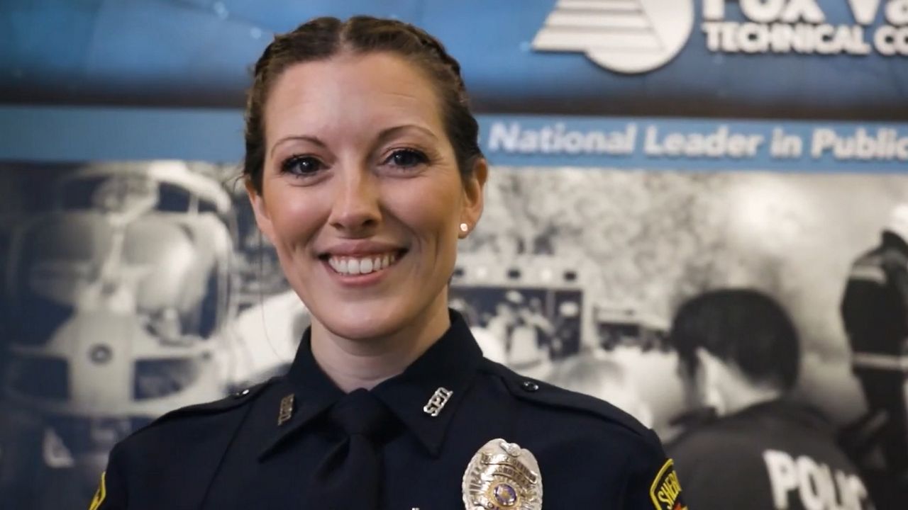 Rachel Smith, once a victim of domestic abuse, is now a police officer in Sheboygan.