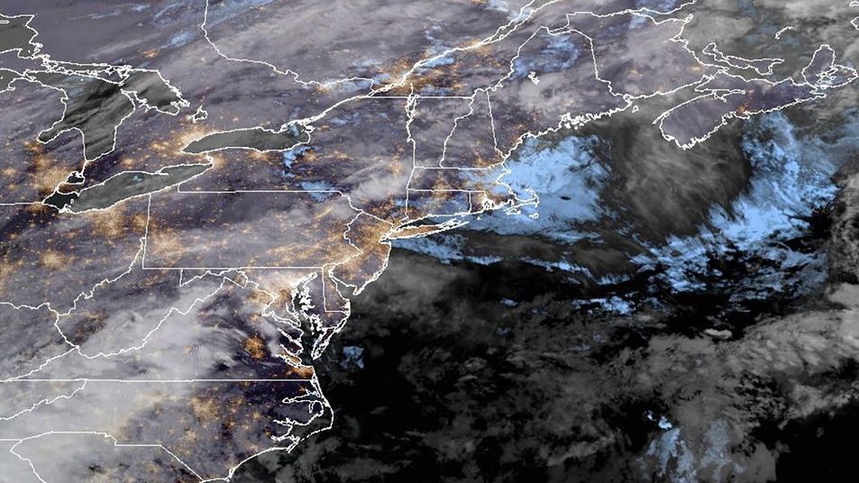 This Dec. 10. 2024 image provided by the National Oceanic and Atmospheric Administration (NOAA), shows the U.S. Atlantic east coast. (NOAA via AP)