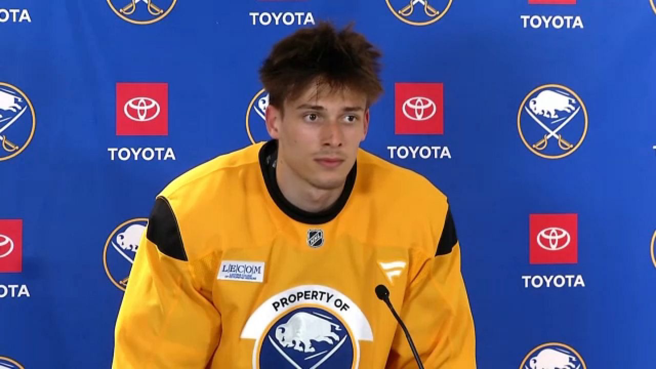 Sabres prospect defenseman Radim Mrtka (Spectrum News 1 Photo)