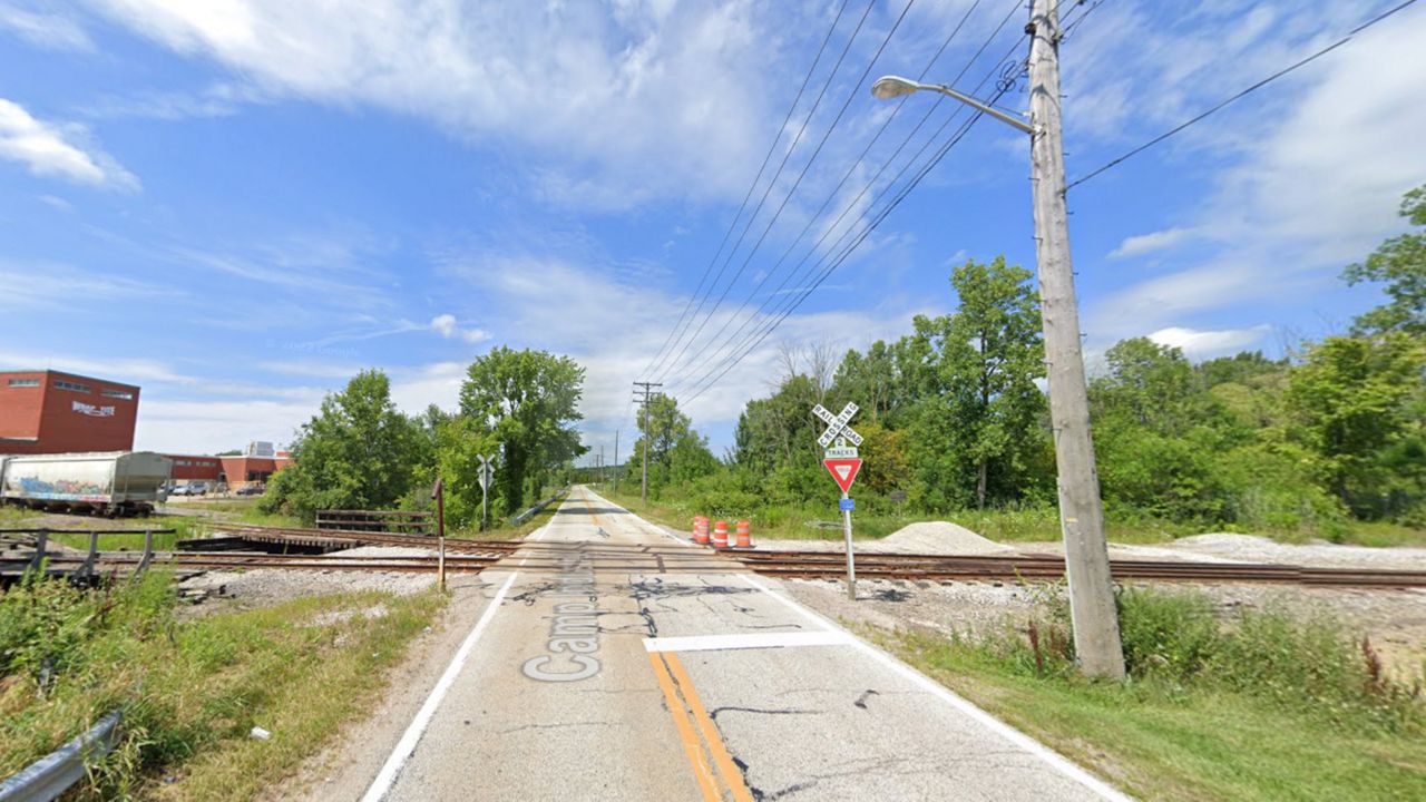 Railroad tracks on Camp Industrial in Solon.