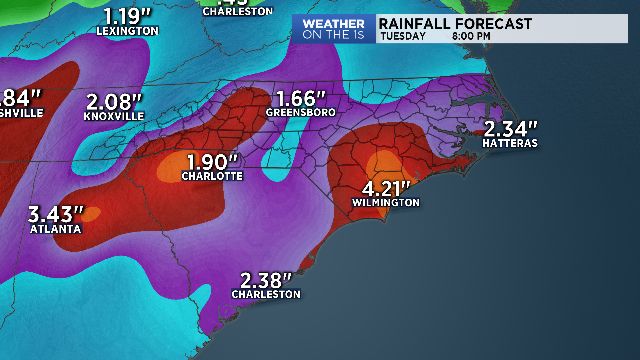 Rain Potential Monday-Tuesday