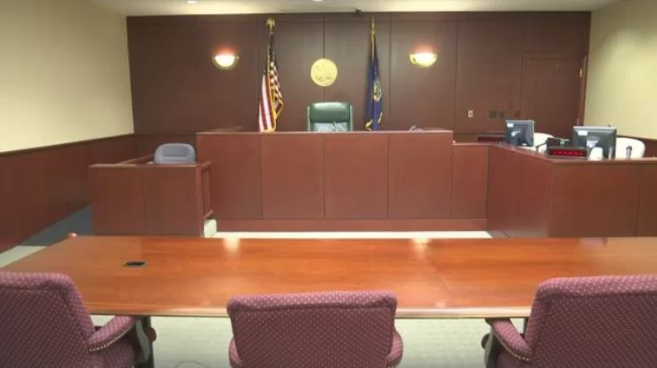 an empty court room