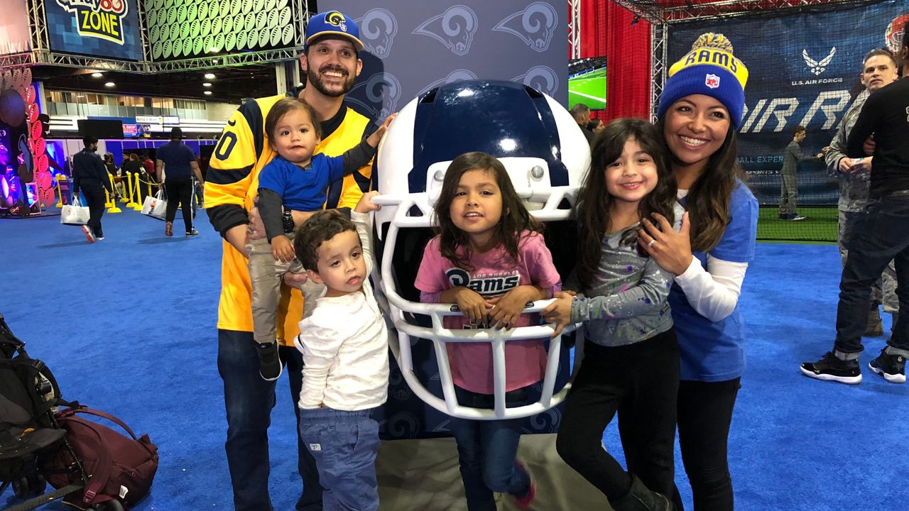 Why do Los Angeles Rams fans wear melon heads?