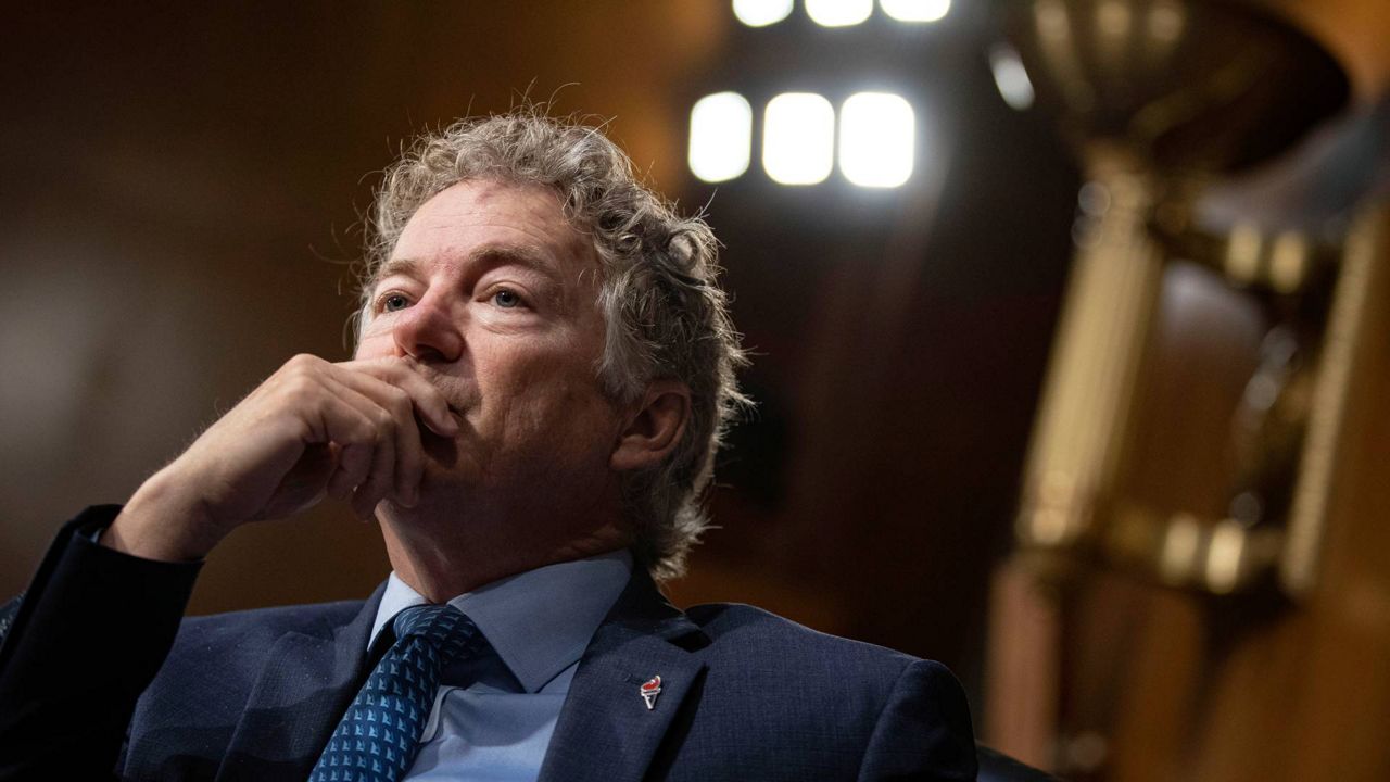 Sen. Rand Paul, R-Ky., listens during a Senate Foreign Relations committee hearing on the Fiscal Year 2023 Budget in Washington, Tuesday, April 26, 2022. (Al Drago/Pool Photo via AP)