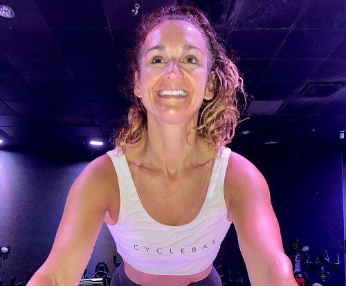 Ratona Harr is leading a charity ride at on March 26 at the CycleBar Cincinnati studio in Hyde Park. The class will benefit the American Heart Association. (Photo courtesy of CycleBar)