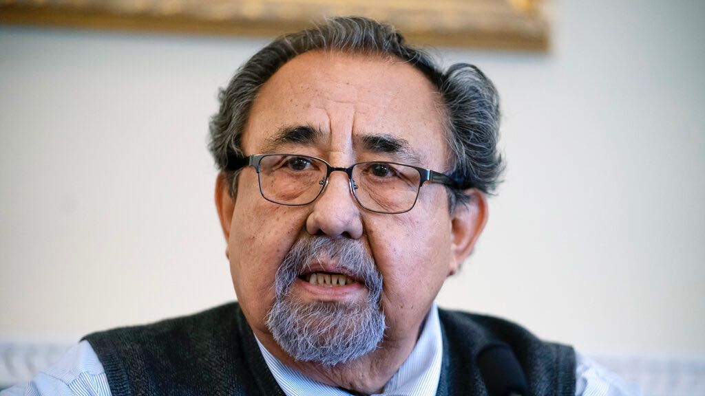 Rep. Raul Grijalva, D-Ariz., at the Capitol in Washington, Monday, March 28, 2022. (AP Photo/J. Scott Applewhite)