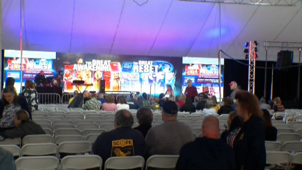 Crowds gather for ReAwaken America Tour in Batavia