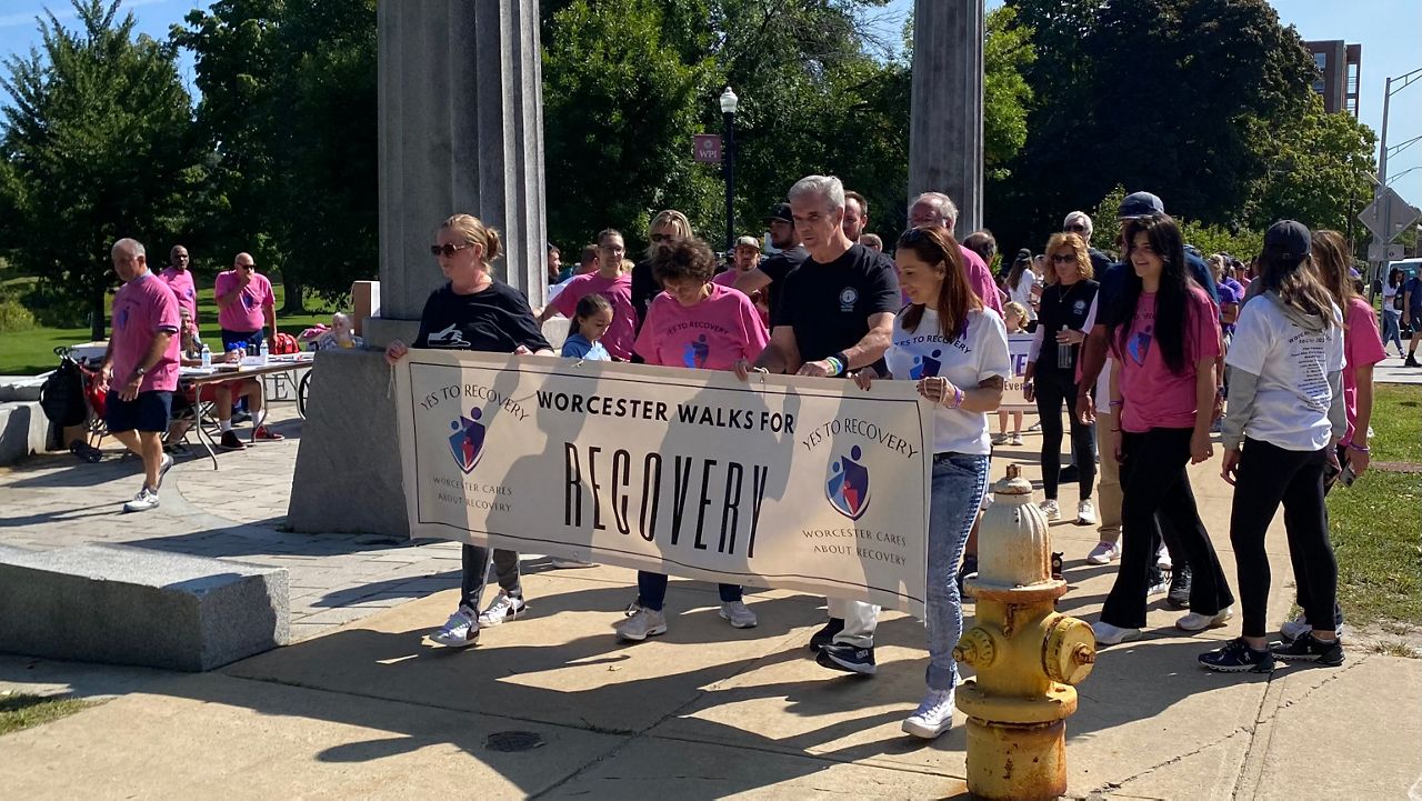 Recovery walk in Worcester raises awareness