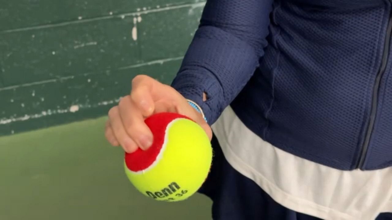 Racket and Red Tennis Balls