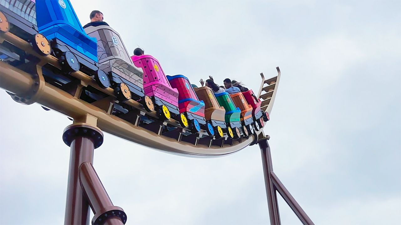 Reds players spend a day at Kings Island. (Photo courtesy of Kings Island)