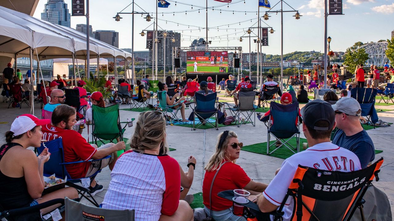 The tens of thousands of baseball fans celebrating Opening Day on Thursday represent a major opportunity for local businesses. (Photo courtesy of Newport on the Levee)