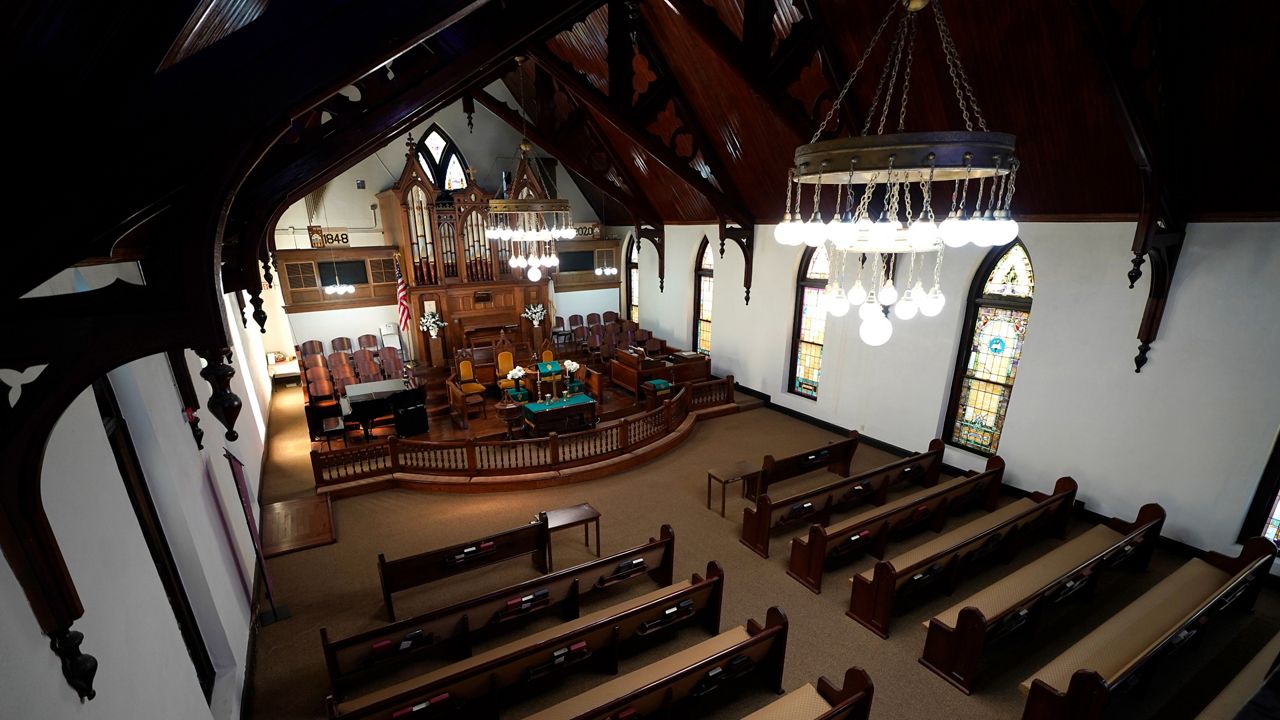 The origins of Reedy Chapel African Methodist Episcopal Church in Galveston, Texas, date back to 1848, when black slaves were given the land by their white owners for a place of worship. (David J. Phillip/AP)