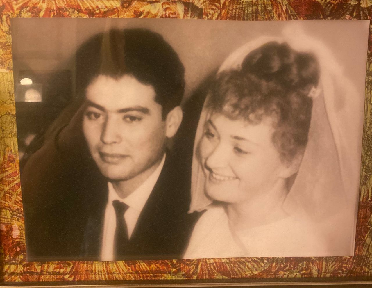 A photo Edgar and Sofiya on their wedding day, 60 years ago this October.