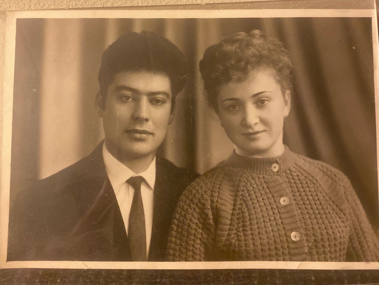 Edgar and Sofiya's first photo together, taken 63 years ago in Kiev, Ukraine.