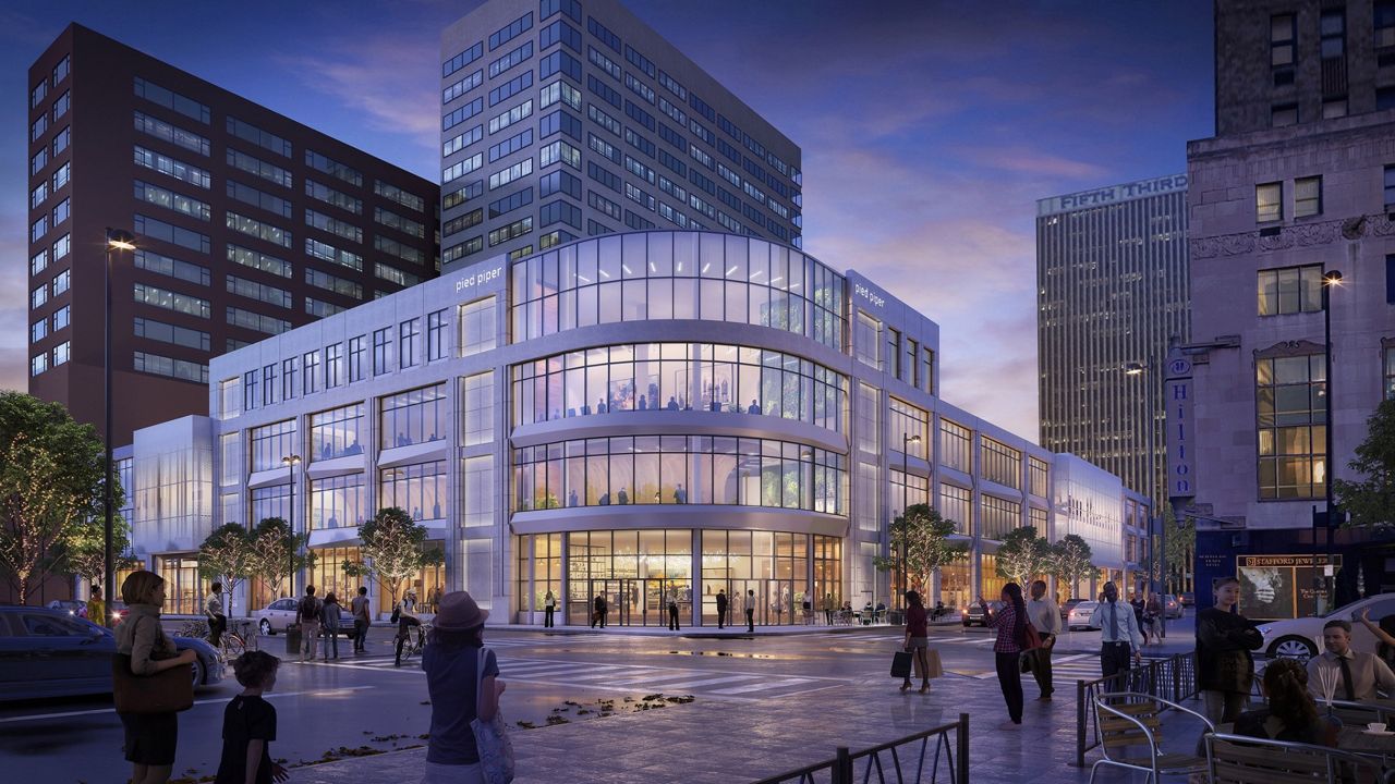A rendering of The Foundry development at Fountain Square