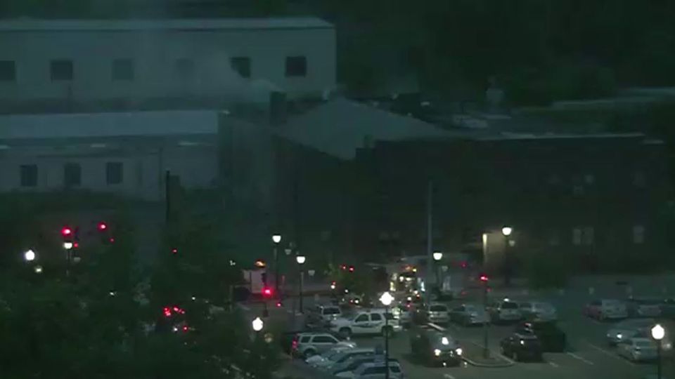 Crews fighting downtown Rensselaer fire