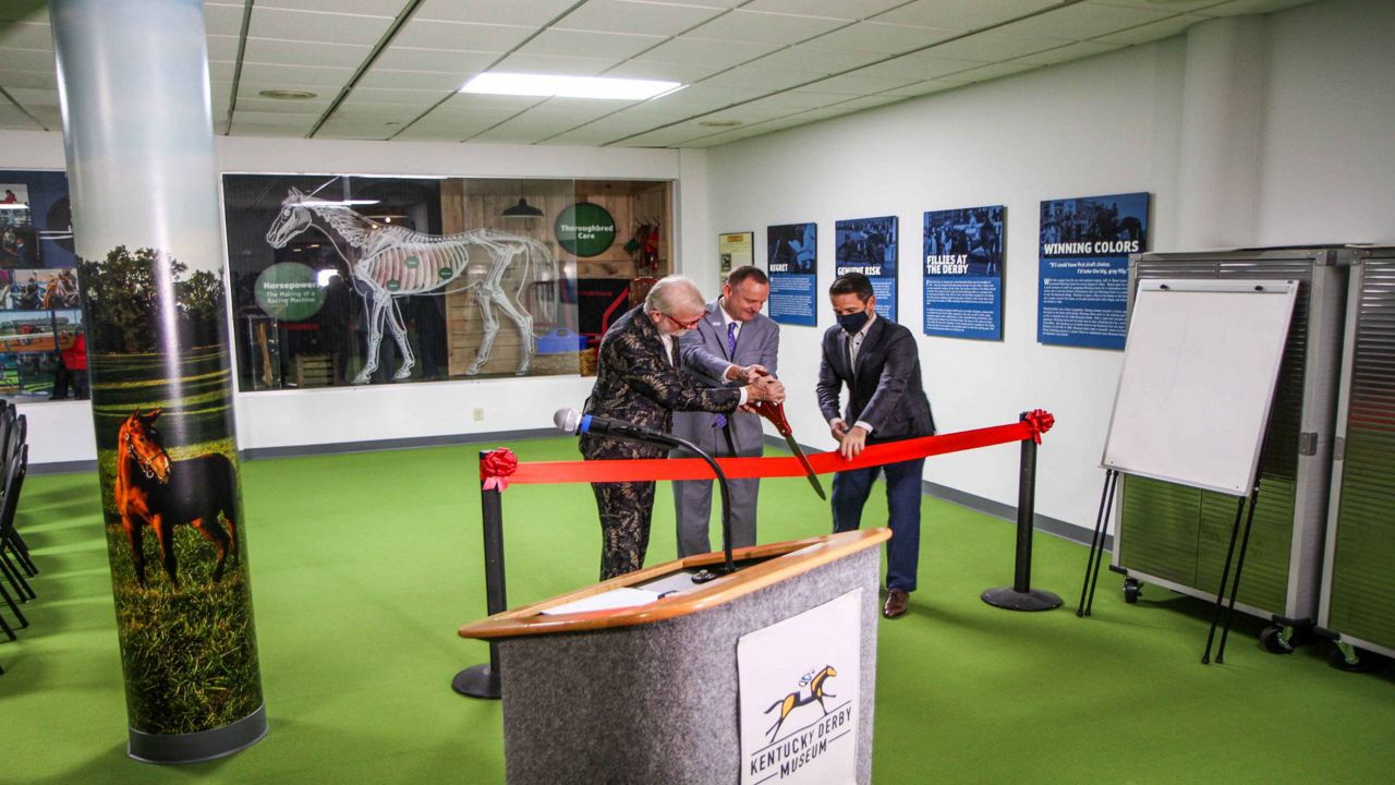 The ribbon-cutting ceremony at the Kentucky Derby Museum unveiled its renovated Hermitage Farm Education Center. (Kentucky Derby Museum)