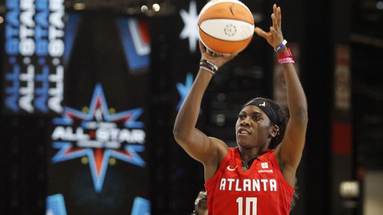 Atlanta's Rhyne Howard, who played collegiate ball at the University of Kentucky, was named AP Rookie of the Year for 2022. (WNBA)
