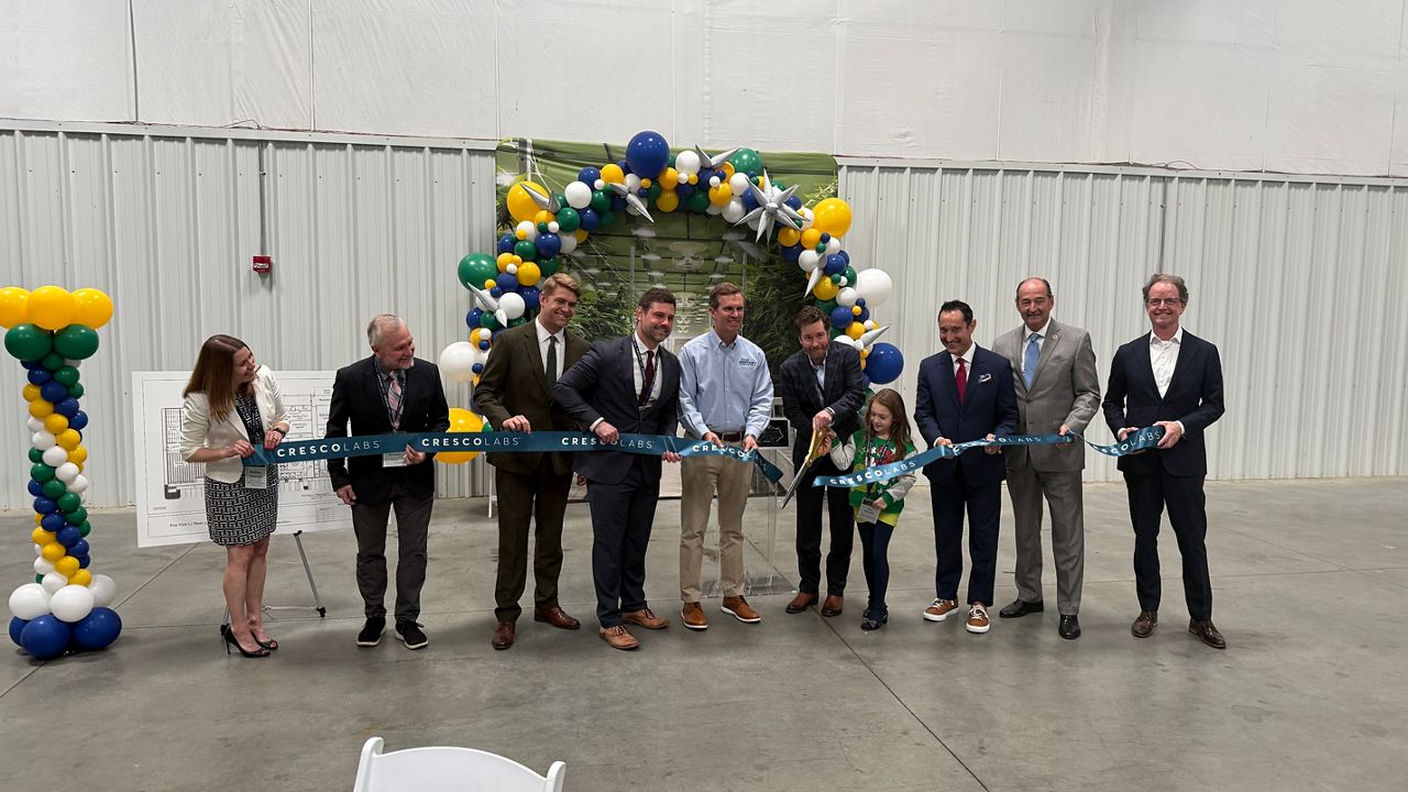 Cresco Labs cuts the ribbon on its first Kentucky-based marijuana cultivation facility in Winchester (Spectrum News 1/Mason Brighton)