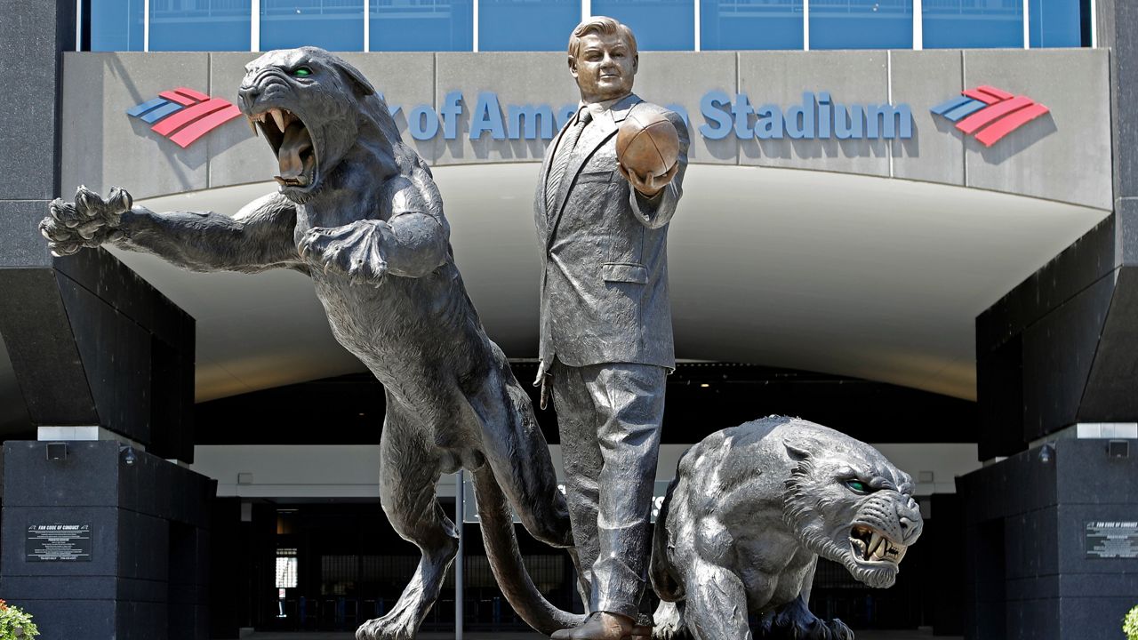 Richardson Statue Removed From Bank Of America Stadium