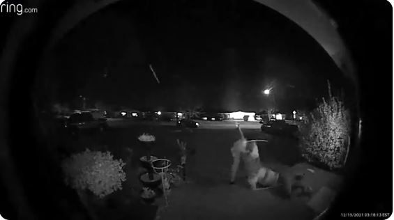 A kidnapping was caught on camera in east Charlotte early Wednesday morning (Credit: CMPD via ring |Twitter screenshot)