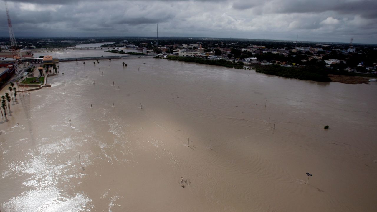 A portion of the Rio Grande appears in this image from Thursday, July 8, 2010, in Laredo, Texas. (AP Photo/Eric Gay)