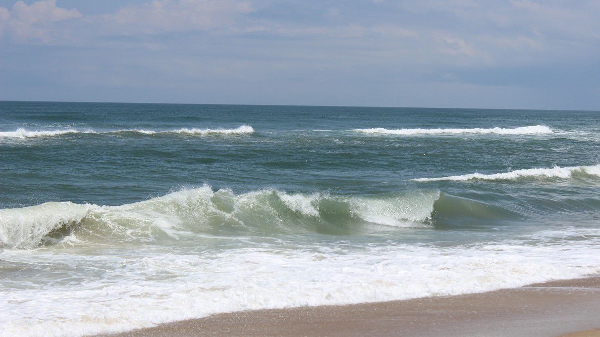 Can you spot the rip current? (NOAA)