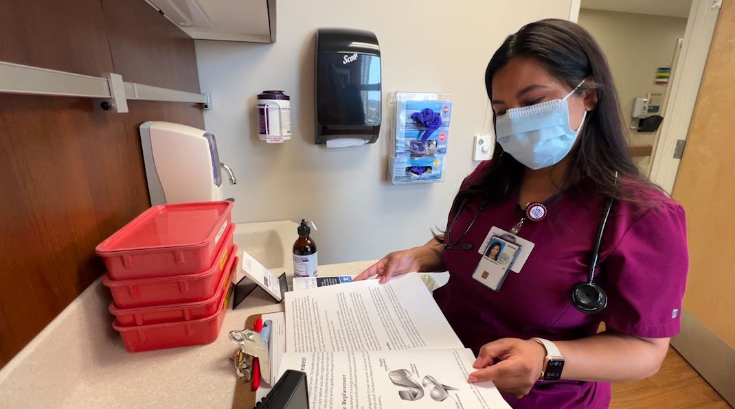 Local nurse inspired by the nurses who cared for her